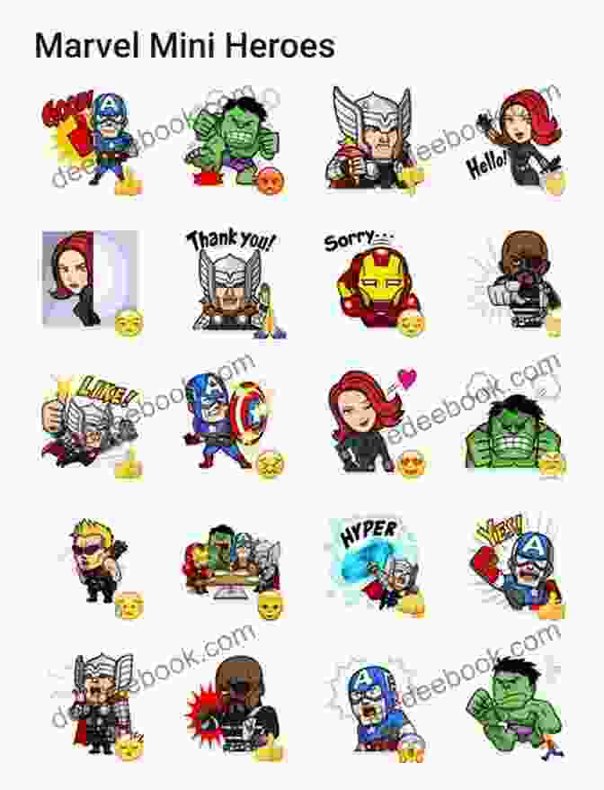 A Close Up Of The Colorful Marvel Stickers Included In The Ebook Ultimate Spider Man: Doomed : Includes Over 35 Stickers (Marvel Storybook (eBook) 3)