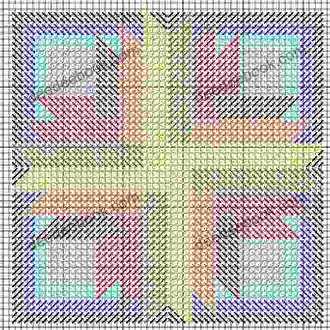A Cross Stitch Pattern Of A Geometric Sunburst 12 New Colorful Geometric Designs: Cross Stitch Patterns