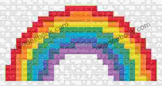 A Cross Stitch Pattern Of A Rainbow Zigzag 12 New Colorful Geometric Designs: Cross Stitch Patterns