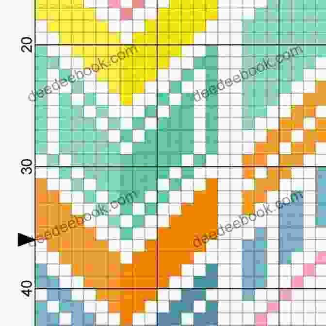 A Cross Stitch Pattern Of Chevron Stripes 12 New Colorful Geometric Designs: Cross Stitch Patterns