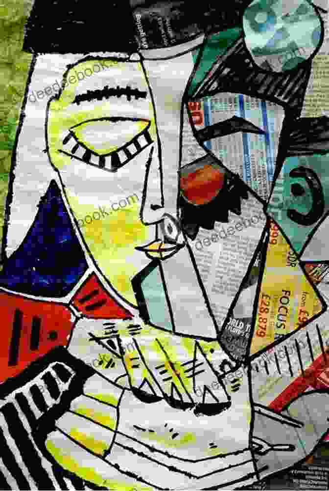 A Cubist Collage By Pablo Picasso Osky Posters: Ink Posters Collage Art And Vintage Rock Posters