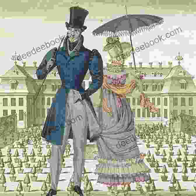 A Fashionable Couple From The Regency Era A On 19th Century Fashion