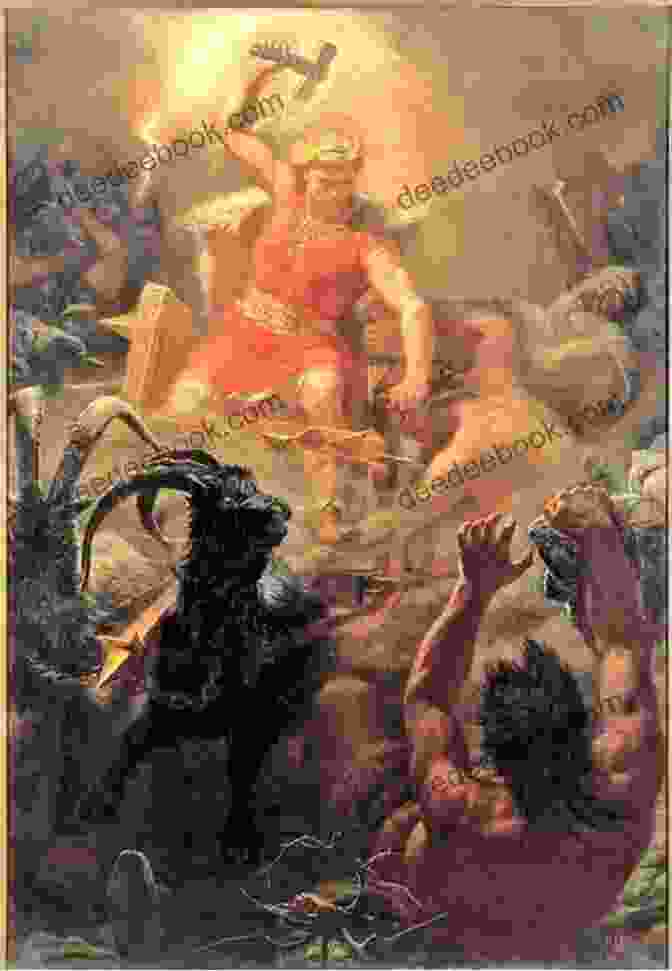 A Painting Depicting A Scene From Norse Mythology, With Thor Battling A Giant FOLK LORE AND LEGENDS OF SCANDINAVIA 28 Northern Myths And Legends