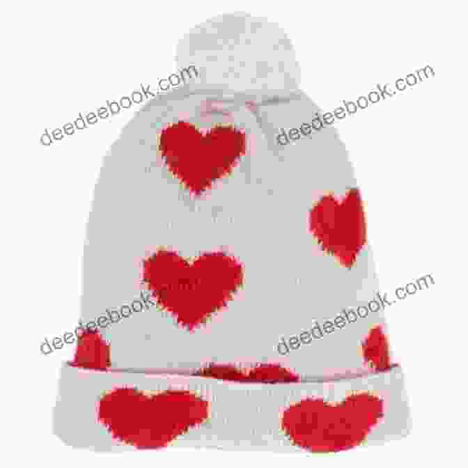A Playful Hat Featuring A Charming Bobble Pattern In Shades Of Red And White. Casual Weekend Knits: 25 Fun Patterns To Keep Cozy While On The Go