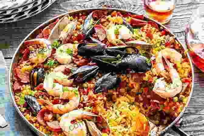 A Sizzling Pan Of Paella, A Delectable Mallorcan Rice Dish Mallorca: Palma (200 Images)