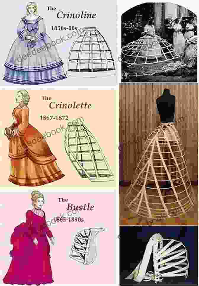 A Woman Wearing A Crinoline And A Bustle A On 19th Century Fashion
