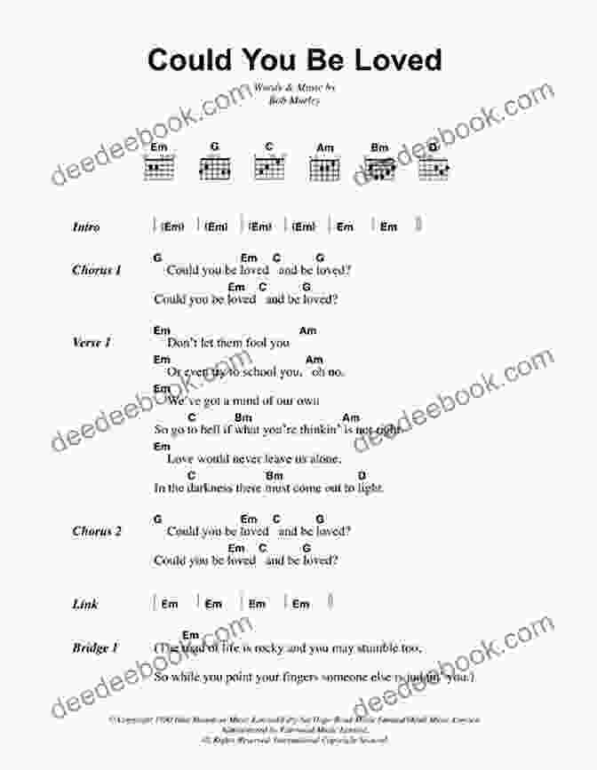 Could You Be Loved Guitar Chords The Very Best Of Bob Marley Songbook (Strum It Guitar)