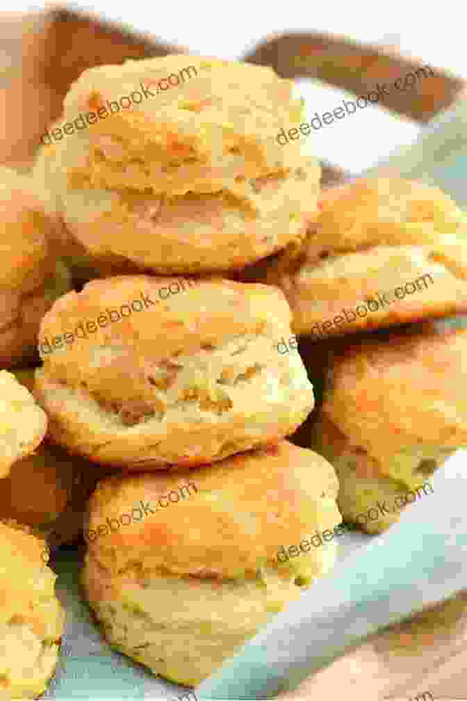 Golden Brown Homemade Buttermilk Biscuits Served On A Plate 30 + Easy Healthy Homemade Dog Food And Treats: Biscuits Raw Other Natural Meals From Scratch