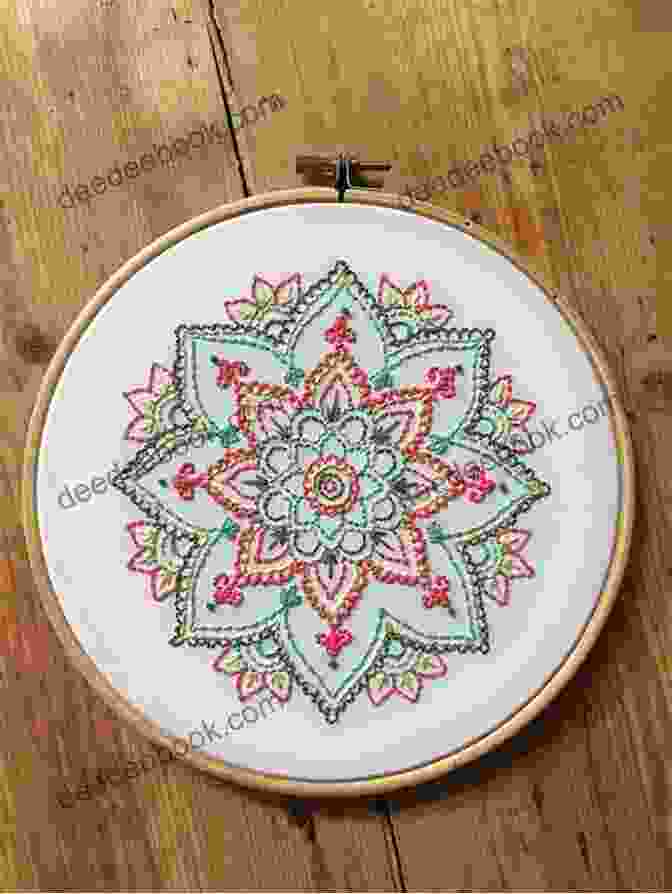 Mandala Hoop Pattern Embroidery Hoop Tutorials: Simple And Detail Embroidery Hoop Patterns For Beginners