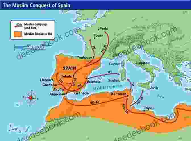 Map Of The Muslim Conquest Of Spain Burning Boats: The Birth Of Muslim Spain