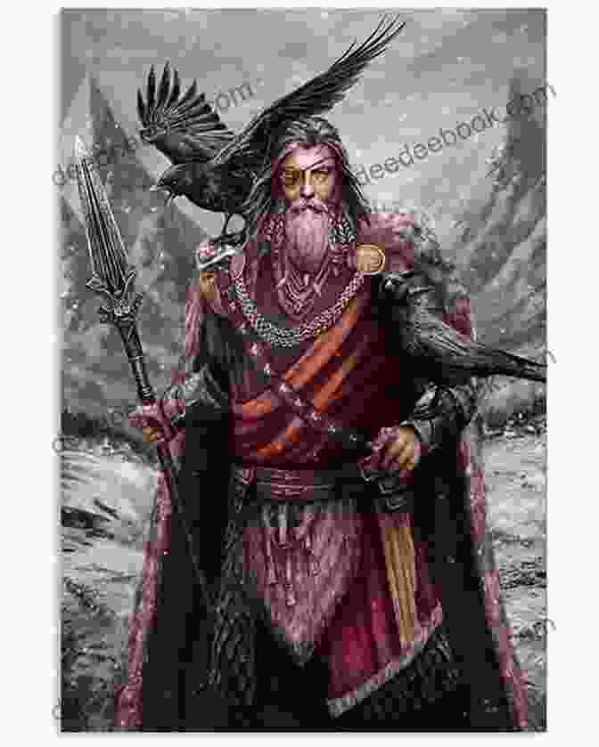 Odin, The Norse God Of Wisdom, With His Two Ravens, Huginn And Muninn FOLK LORE AND LEGENDS OF SCANDINAVIA 28 Northern Myths And Legends