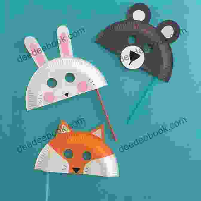 Photo Of Several Paper Plate Masks, Each Decorated With A Different Animal Face. Make Stitch Knit For Baby: 35 Super Cute And Easy Craft Projects