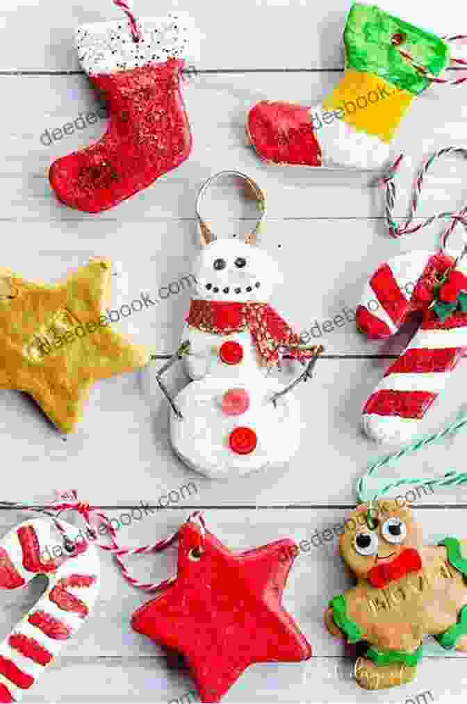 Photo Of Several Salt Dough Ornaments, Each Decorated With A Different Design. Make Stitch Knit For Baby: 35 Super Cute And Easy Craft Projects