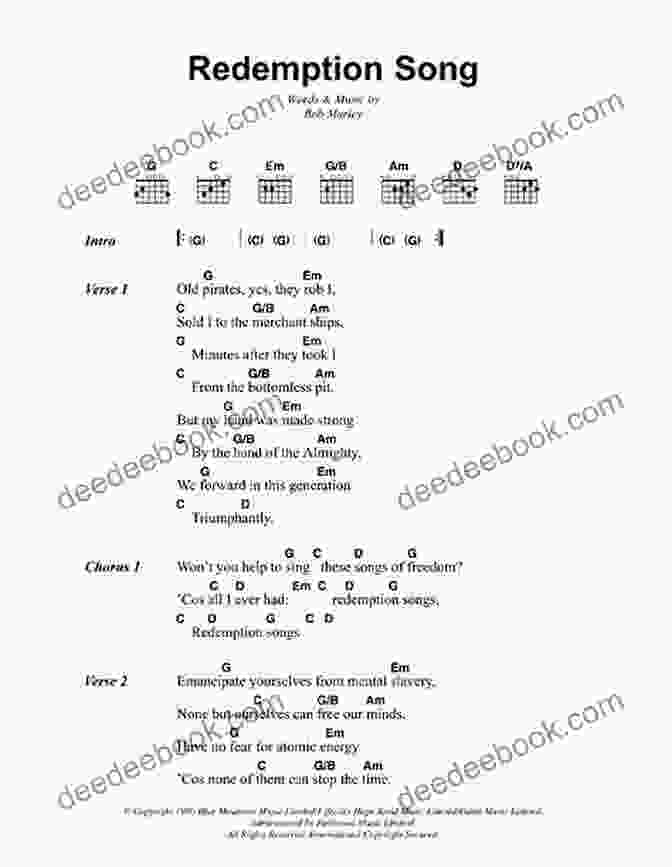 Redemption Song Guitar Chords The Very Best Of Bob Marley Songbook (Strum It Guitar)