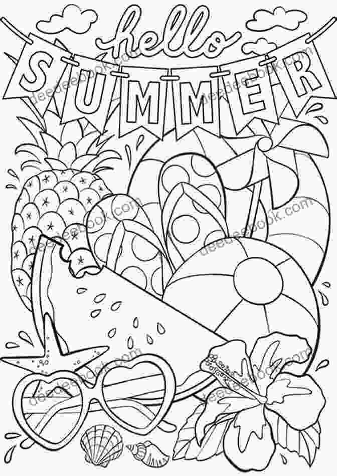 Seasonal Coloring Fun: Summer Preslee S Cool Books: Happy Coloring Fun