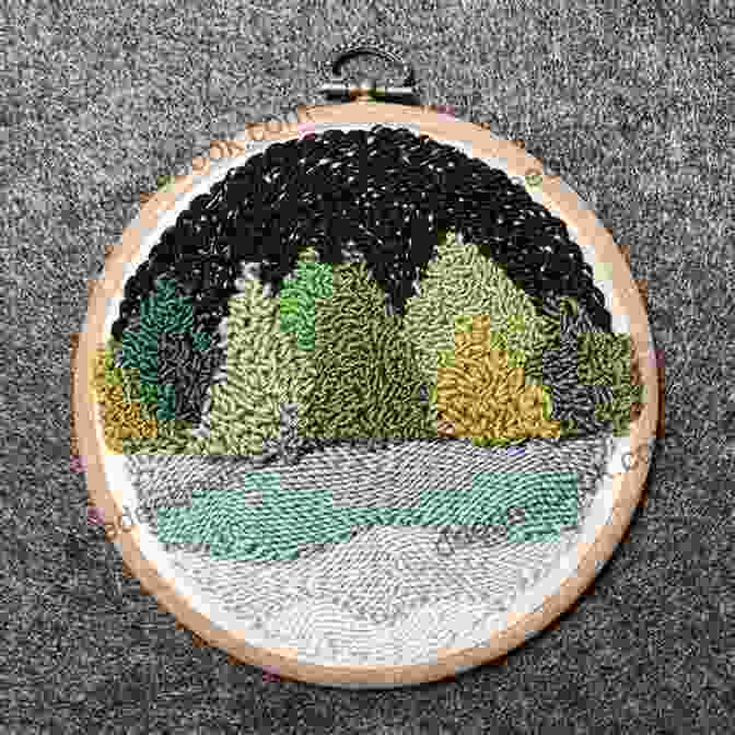 Textured Punch Needle Landscape Embroidery Punch Needle For Beginners: Amazing Pattern With Punch Needle With Instructions And Images