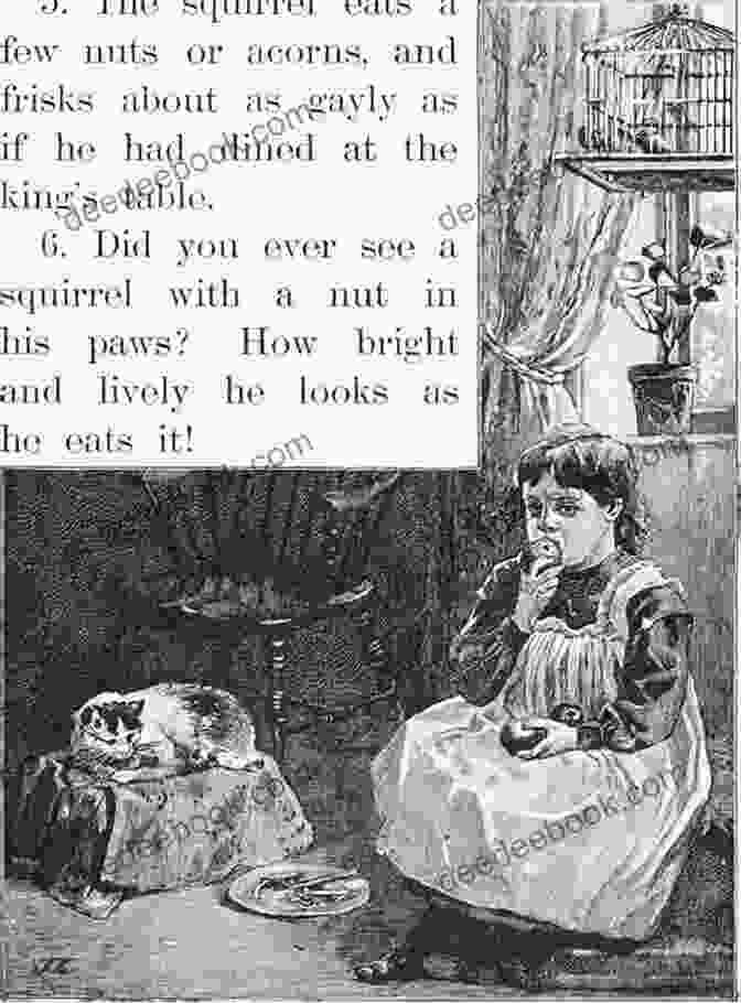 Two Pages Of A McGuffey's Eclectic Reader Open To A Story About A Boy And His Dog. McGuffey S Eclectic Readers Complete Set (Illustrated)