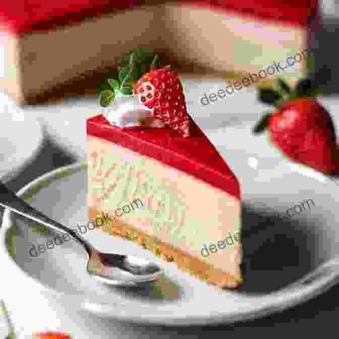 Vibrant And Creamy Raw Vegan Strawberry Cheesecake Topped With Fresh Strawberries 30 + Easy Healthy Homemade Dog Food And Treats: Biscuits Raw Other Natural Meals From Scratch